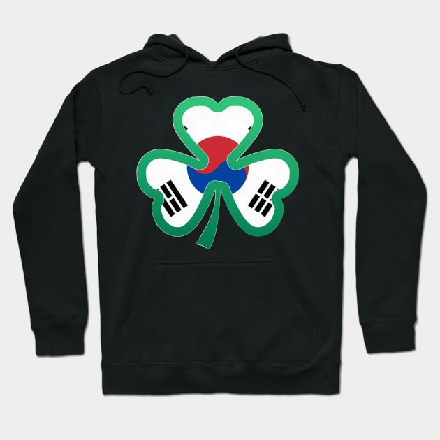 Korean Flag for st patricks day, Irish Shamrock Hoodie by Myteeshirts